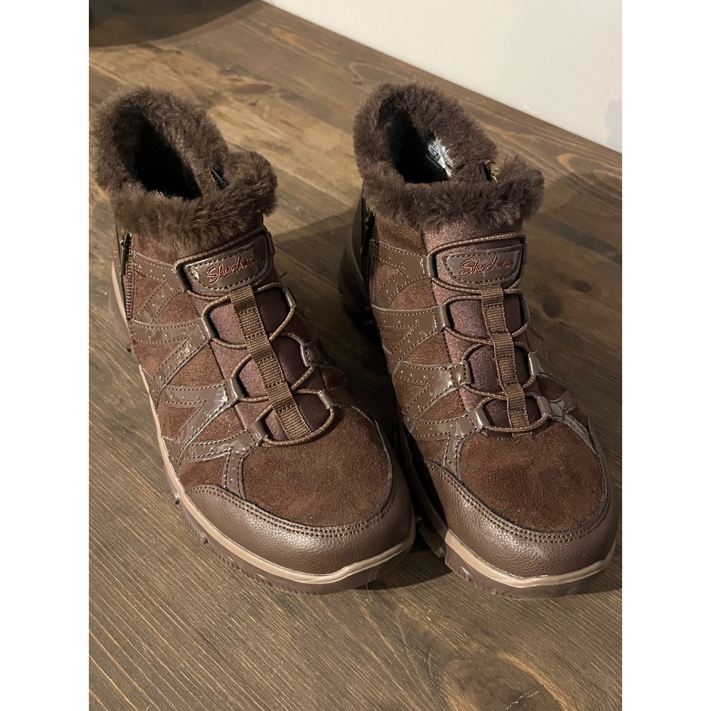 Skechers Relaxed Fit‎ Easy Going Warmhearted ankle boots brown suede